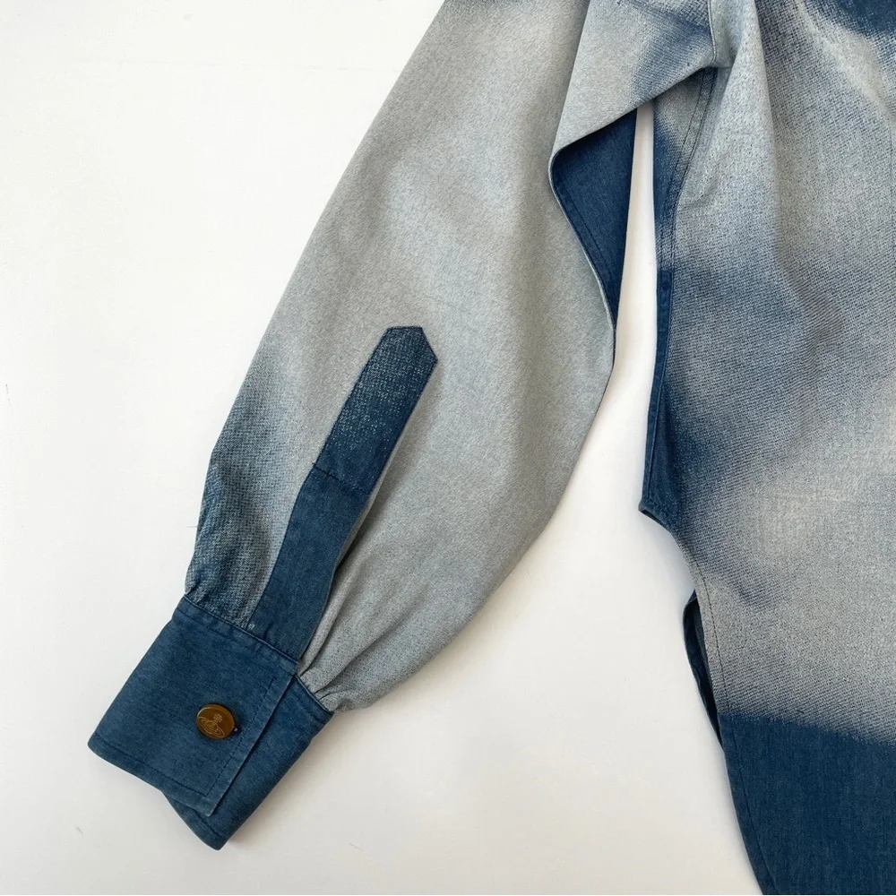 Vivienne Westwood Vintage F/W Archive 1992 Always On Camera Chambray Button-Up - Picture 11 of 16